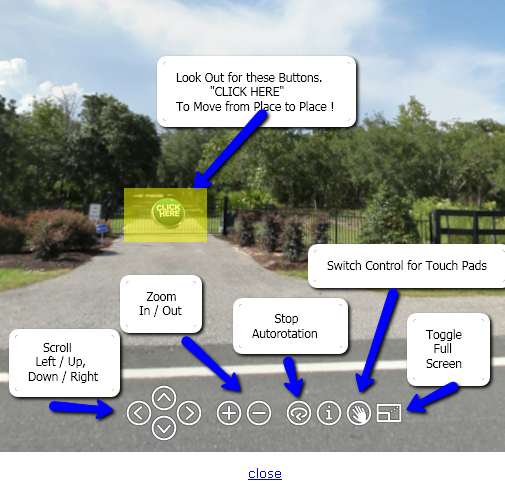 How to use the Virtual Tour / Virtual Reality Tour of the Home for Sale
